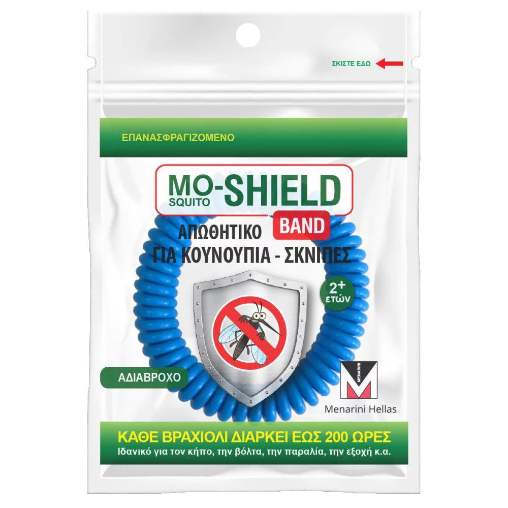 Menarini Mo-Shield Αντικουνουπικό Βραχιόλι Μπλε, 1τμχ
