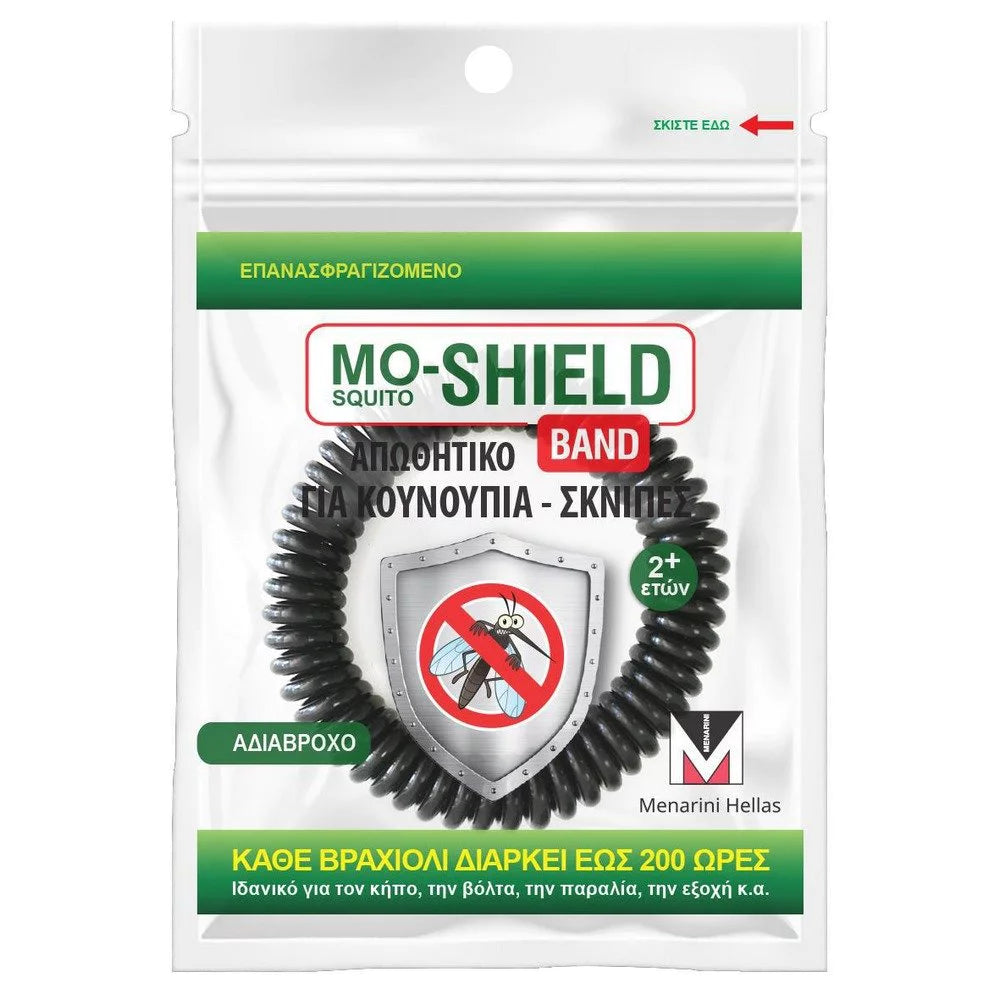 Menarini Mo Shield Band Aντικουνουπικό Βραχιόλι Μαύρο, 1τμχ