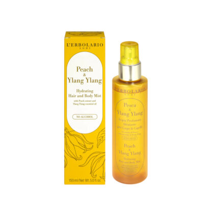 L’Erbolario Hydrating Hair & Body Mist Peach & Ylang Ylang 150ml
