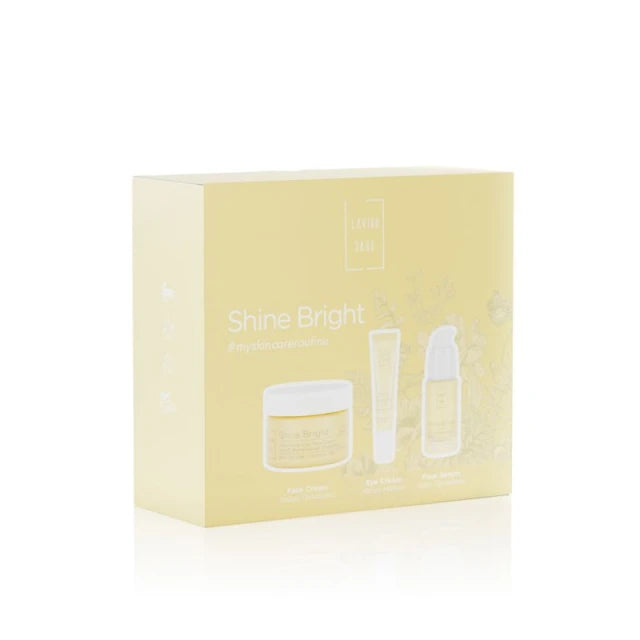 Lavish Care PROMO Shine Bright Antioxidant Αντιοξειδωτική Κρέμα Προσώπου Πλούσιας Υφής 50ml - Brightening Eye Cream Κρέμα Ματιών για Λάμψη 15ml - Anti Ox Vitamin C Ορός Προσώπου 30ml