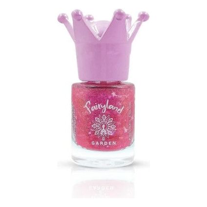 Garden Fairyland Kids Nail Polish Glitter Pink Rosy 1, 7.5ml