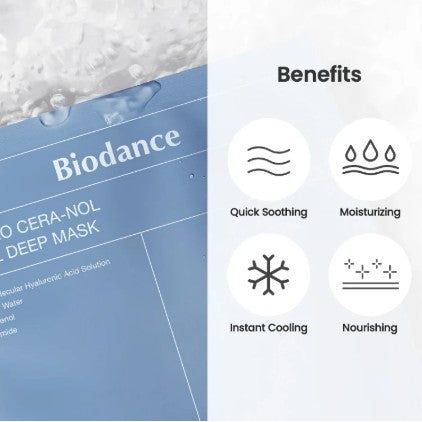 BIODANCE Hydro Cera-nol Real Deep Mask, Μάσκα Νύχτας Bαθιάς Ενυδάτωσης - 1τεμ