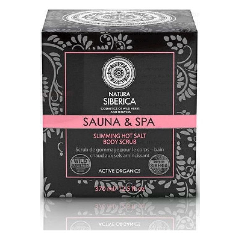 Natura Siberica Sauna & Spa Scrub for Slimming and Cellulite Body Hot Salt 370ml