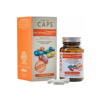 John Noa Caps Multivitamin Plus Q10 Βιταμίνη για Ενέργεια & Ανοσοποιητικό 30 κάψουλες