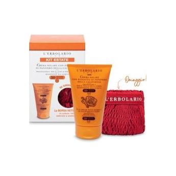 L' Erbolario Sun Cream with Extract of Californian Poppy Spf50 125ml & Οικολογική Τσάντα Σετ με Αντηλιακή Κρέμα Προσώπου