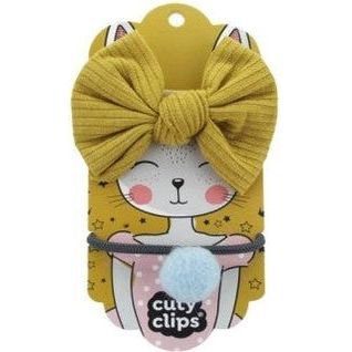 Cuty Clips Boss Bunny Kids Headband & Hair Scrunchie No4 – Gold