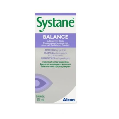 Systane Balance Eye Drops Λιπαντικές Οφθαλμικές Σταγόνες, 10ml