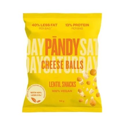 Pandy Πρωτεϊνικά τσιπς φακής Pandy σε γεύση Τυρί (Cheese Balls) 50gr