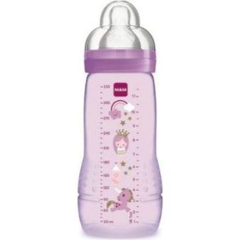 Mam Πλαστικό Μπιμπερό Easy Active με Θηλή Σιλικόνης 330ml για 4+ μηνών