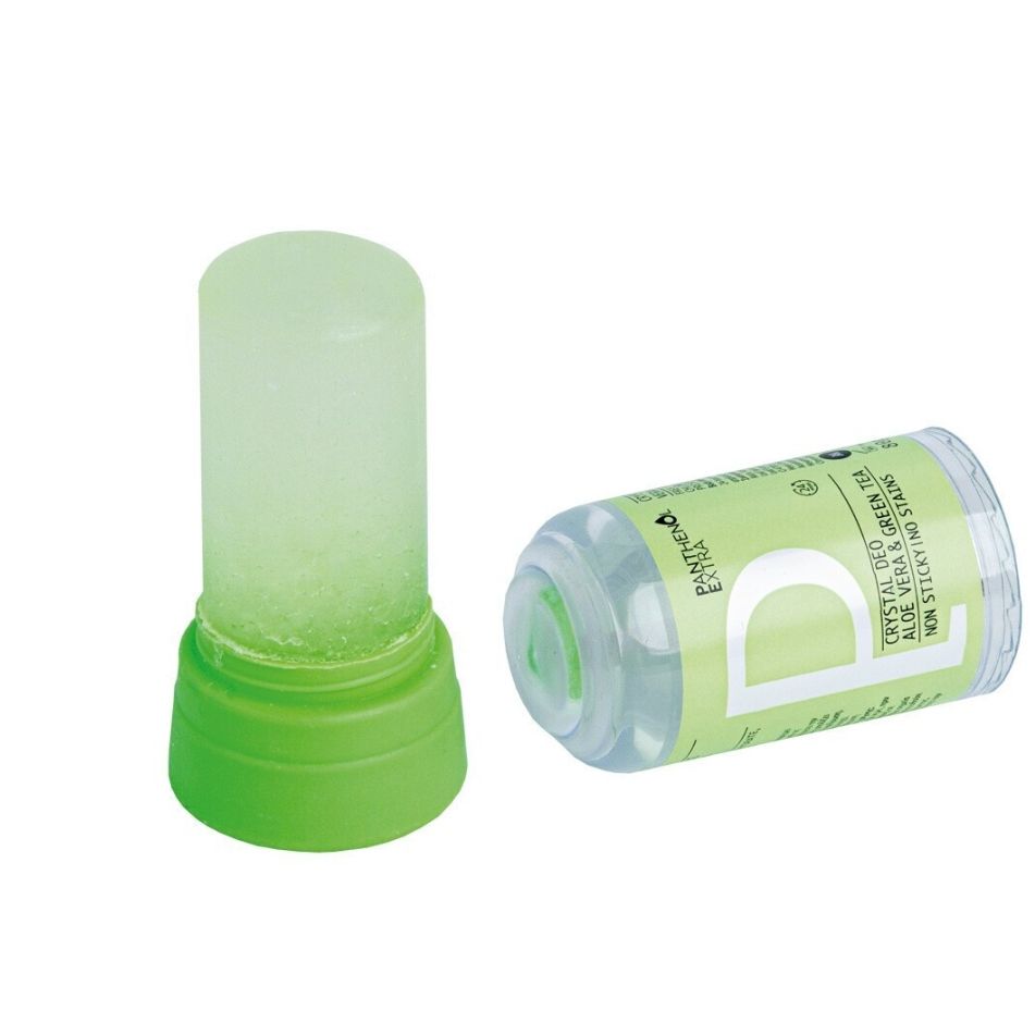 Panthenol Extra Aloe Vera & Green Tea Crystal Deo Αποσμητικό Roll-On με Αλόη & Πράσινο Τσάι, 80g