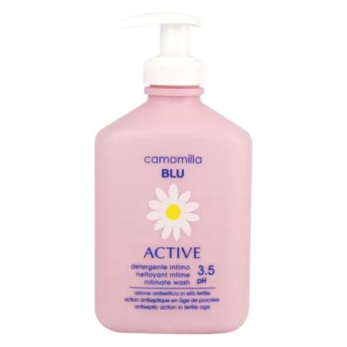 Camomilla Blu Intimate Wash Active Ph 3.5 Υγρό Καθαρισμού για την Ευαίσθητη Περιοχή των Γυναικών 300ml