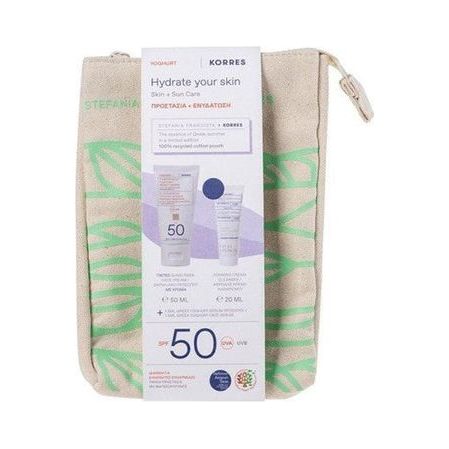 Korres Σετ με Αντηλιακή Κρέμα Προσώπου, Serum & Νεσεσέρ