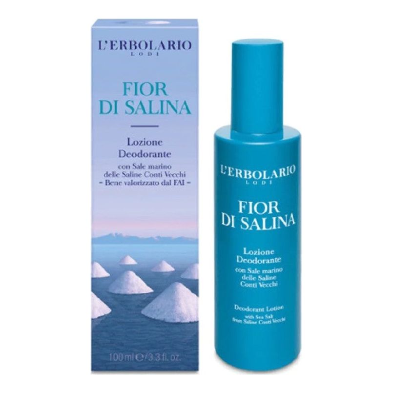 L'Erbolario Fior Di Salina Lozione Deodorante Αποσμητική Λοσιόν Λουλούδι της Αλμύρας, 100ml