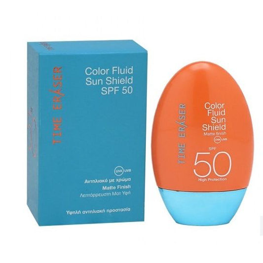 Time Eraser Color Αντηλιακή Λοσιόν Προσώπου SPF50 με Χρώμα 50ml