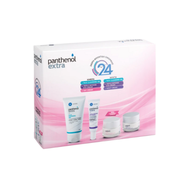 Panthenol Extra Promo Face Cleansing Gel 150ml & Triple Defense Eye Cream 25ml & Day Cream Spf15 50ml & Night Cream 50ml