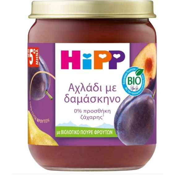 Hipp Fruit Cream Plum with Pear 5m+ 160gr Gluten Free