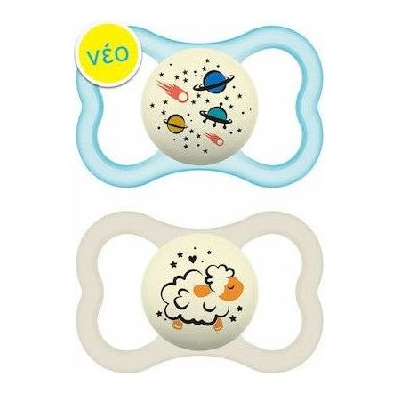 Mam Ορθοδοντικές Πιπίλες Σιλικόνης Νυκτός Supreme Night