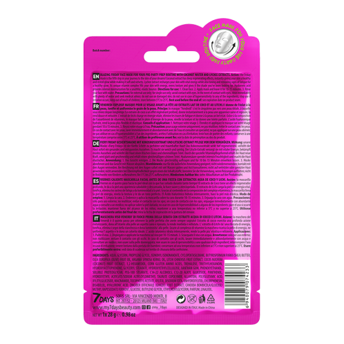 7DAYS Blazing Friday Sheet Mask 28g