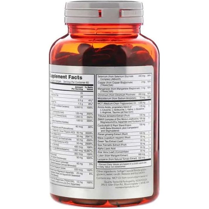 Now Foods Men's Active Sports Multi 90 μαλακές κάψουλες