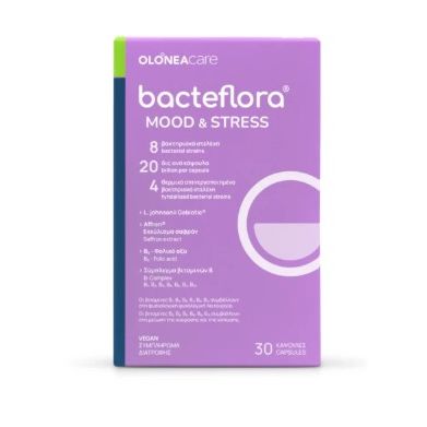 Olonea Bacteflora Mood & Stress για τη Διάθεση & τη Διαχείριση του Stress 30 Κάψουλες