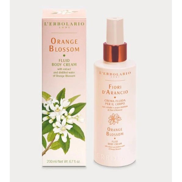 L'Erbolario Orange Blossom Fluid Body Cream 200ml