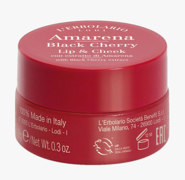 L'erbolario Amarena Lip & Cheek, Balm χειλιών, 9g