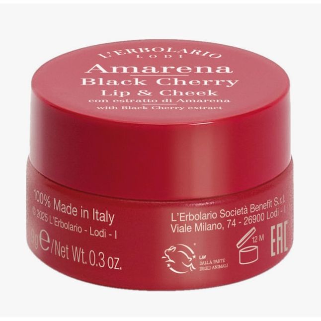 L'erbolario Amarena Lip & Cheek, Balm χειλιών, 9g