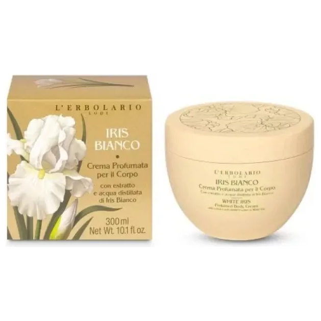L' Erbolario Iris Bianco Perfumed Body Cream Αρωματική Κρέμα Σώματος 300ml