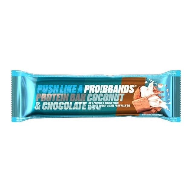 Pro! Brands Protein Bar Coconut & Chocolate Μπάρα Πρωτεΐνης με Καρύδα & Σοκολάτα, 45gr