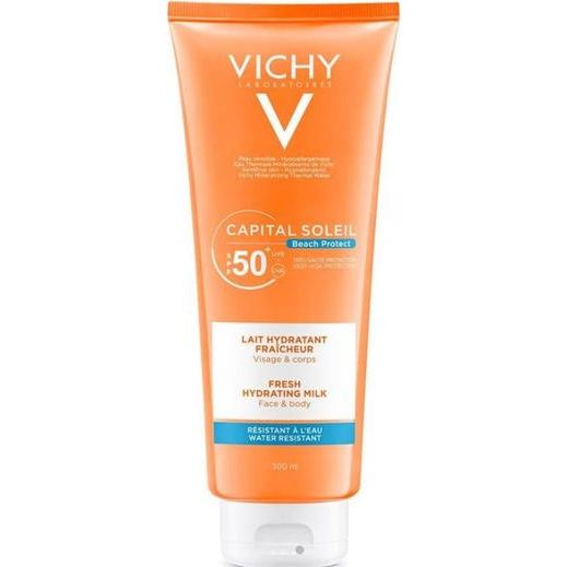 Vichy Capital Soleil Fresh Hydrating Milk Αδιάβροχη Αντηλιακή Κρέμα για το Σώμα SPF50 300ml