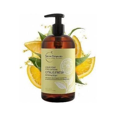 Sirra Organics Υγρό Σαπούνι Πρόσωπο Σώμα Citrus Fresh 500ml