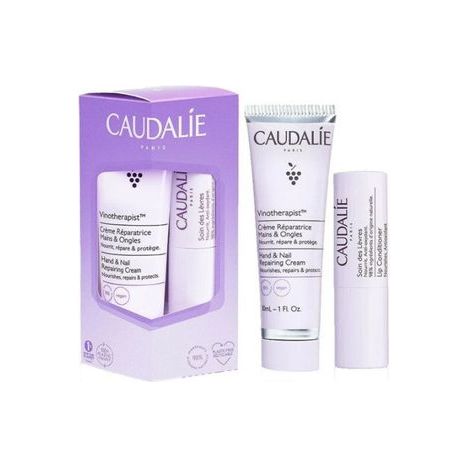 Caudalie Promo Vinotherapist крем за ръце и нокти 30 мл и балсам за устни 4,5 гр