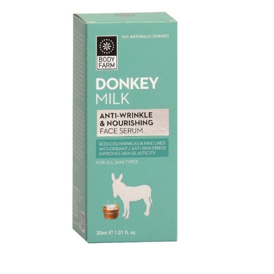 Bodyfarm Donkey Milk Anti-Wrinkle & Nourishing Face Serum 30ml (Αντιρυτιδικός & Θρεπτικός Ορός Προσώπου με Γάλα Γαϊδούρας)
