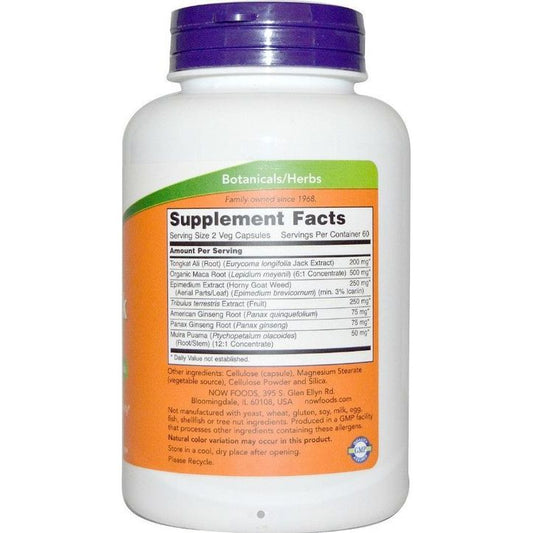Now Foods Testo Jack 200mg Συμπλήρωμα για την Σεξουαλική Υγεία 60 φυτικές κάψουλες