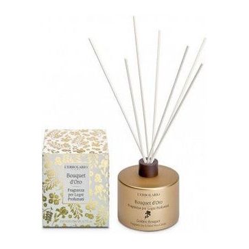 L’Erbolario BOUQUET D'ORO FRAGRANCE ΓΙΑ ΑΡΩΜΑΤΙΚΕΣ ΞΥΛΙΝΕΣ ΜΑΥΡΕΣ 200ml