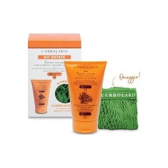 L' Erbolario Sun Cream with Carrot Sesame & Shea Spf30 125ml & Οικολογική Τσάντα Σετ με Αντηλιακή Κρέμα Προσώπου