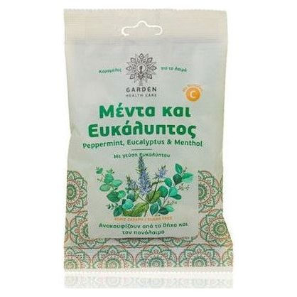 Garden Καραμέλες για το Λαιμό Μέντα & Ευκάλυπτος 60gr
