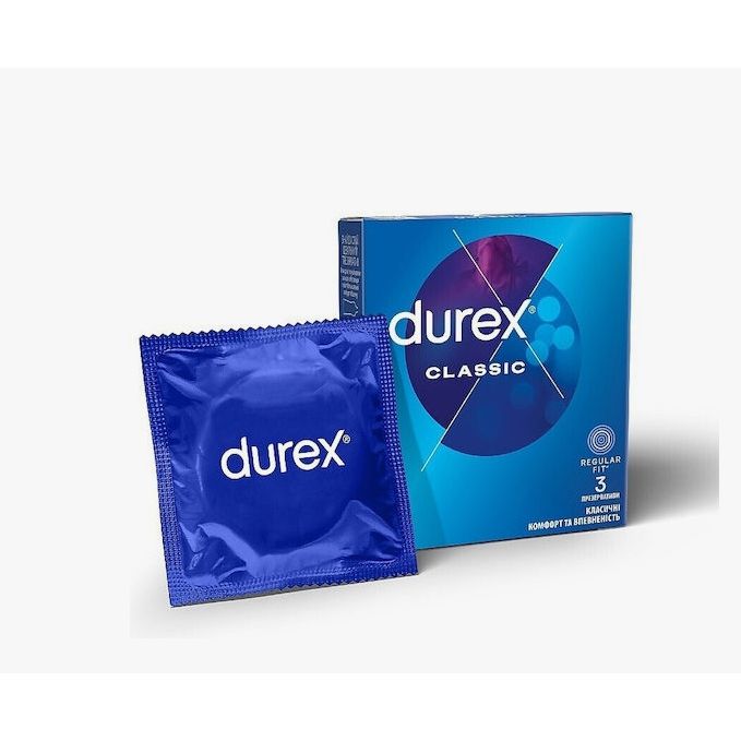 Durex Προφυλακτικά Classic 3τμχ 56mm Natural