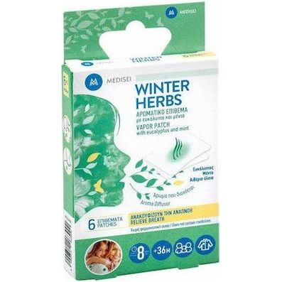 Medisei Winter Herbs Αρωματικό Επίθεμα με Ευκάλυπτο και Μέντα 6τμχ