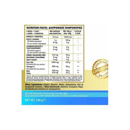 JOHN NOA Liposomal Omega 3 1000mg 60caps