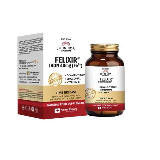 John Noa Liposomal Felixir Iron 40mg 60 capsules