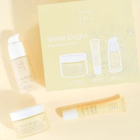 Lavish Care PROMO Shine Bright Antioxidant Αντιοξειδωτική Κρέμα Προσώπου Πλούσιας Υφής 50ml - Brightening Eye Cream Κρέμα Ματιών για Λάμψη 15ml - Anti Ox Vitamin C Ορός Προσώπου 30ml