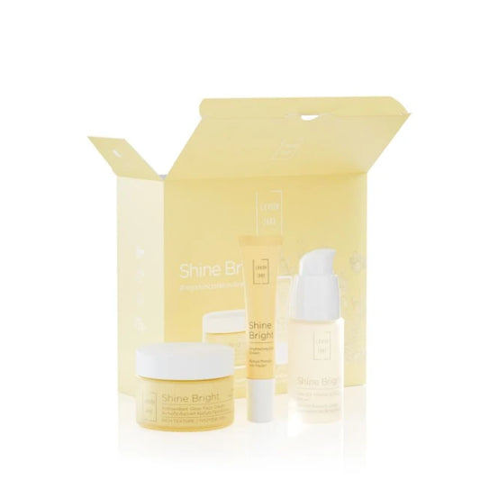 Lavish Care PROMO Shine Bright Antioxidant Αντιοξειδωτική Κρέμα Προσώπου Πλούσιας Υφής 50ml - Brightening Eye Cream Κρέμα Ματιών για Λάμψη 15ml - Anti Ox Vitamin C Ορός Προσώπου 30ml