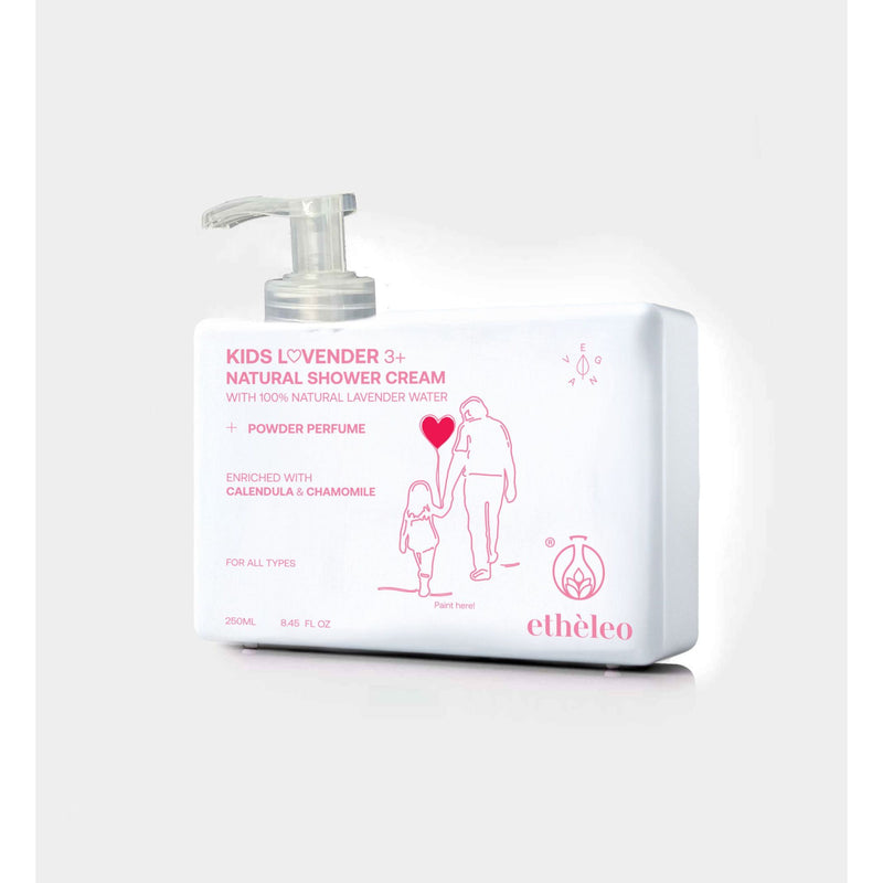 Etheleo Kids Lovender 3+ Natural Shower Cream, Shower Gel for Children 250ml