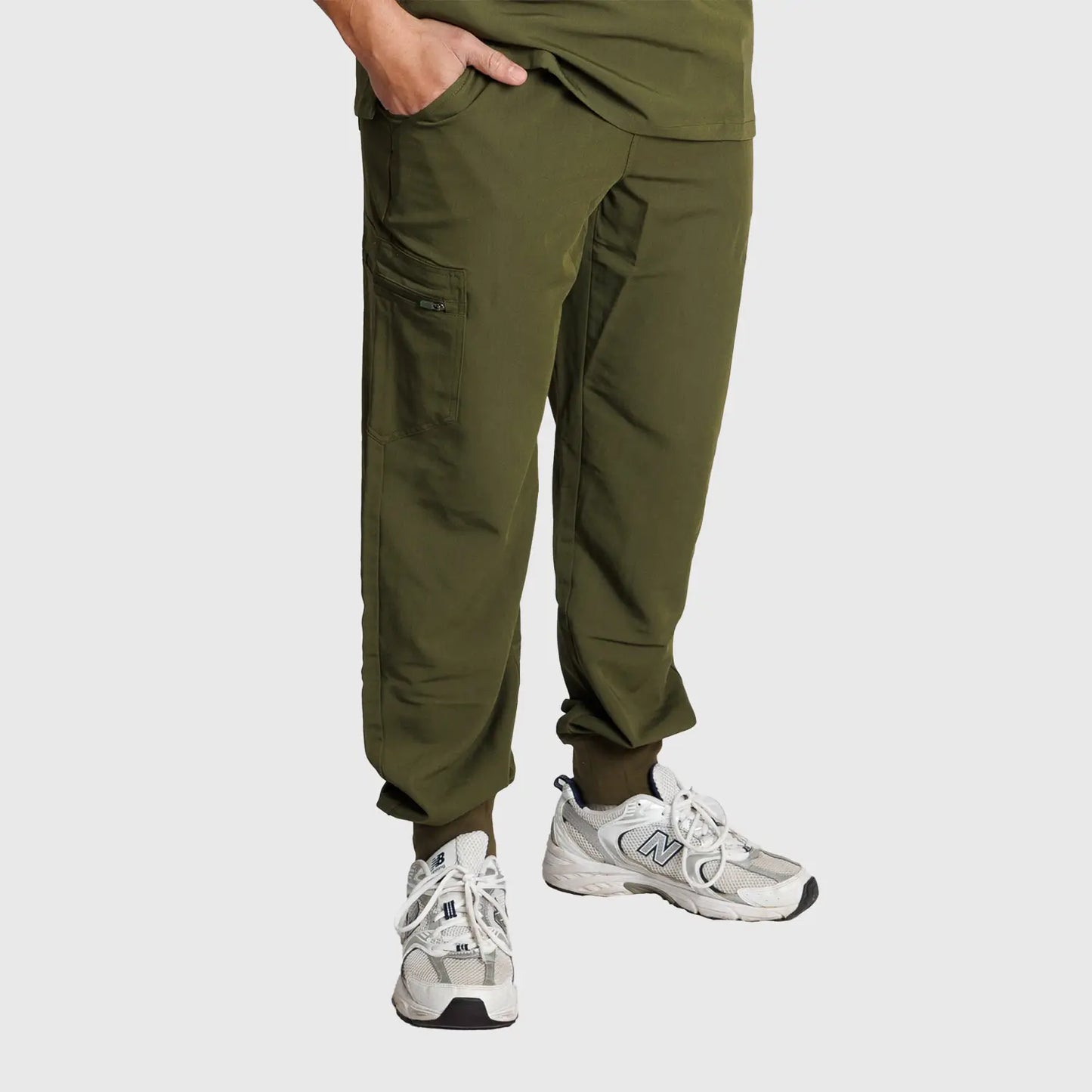 Scrub Παντελόνι - Λαδί - XXL