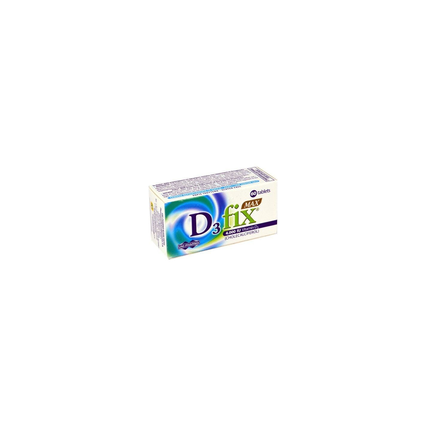 Uni-Pharma D3 Fix Max 4000iu 60 ταμπλέτες