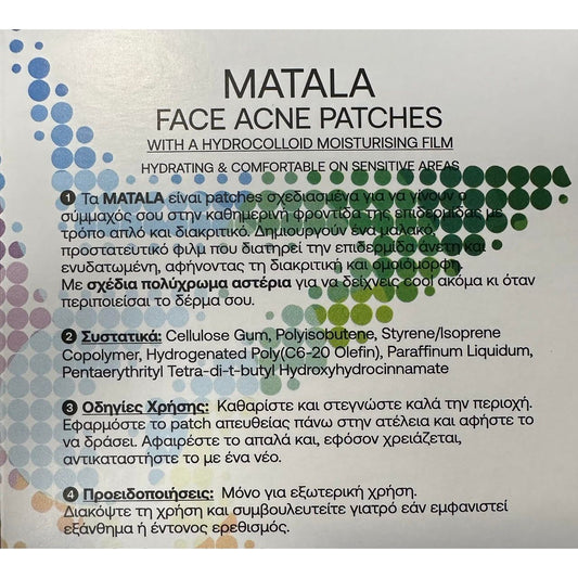 Etheleo MATALA FACE ACNE PATCHES 20 colorful star shaped pieces