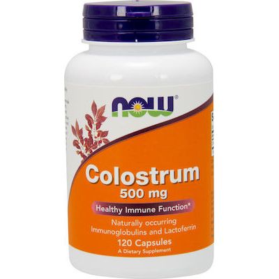 Now Foods Colostrum Συμπλήρωμα για την Ενίσχυση του Ανοσοποιητικού 500mg 120 φυτικές κάψουλες
