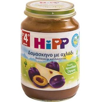 Hipp Φρουτόκρεμα Δαμάσκηνο με Αχλάδι 5m+ 160gr χωρίς Γλουτένη