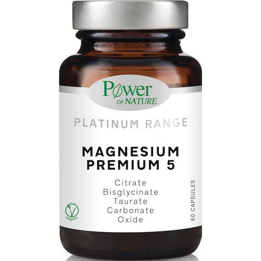 Power Of Nature Platinum Range Magnesium Premium 5 60 κάψουλες